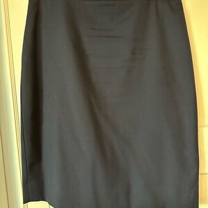 J. Crew Navy 120s Wool Pencil Skirt